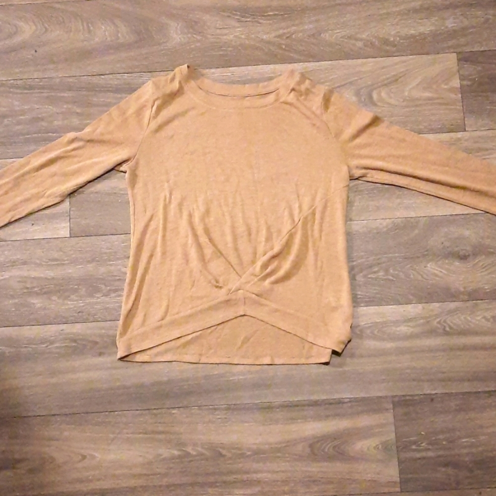 Tan Long Sleeve Shirt by (soho)